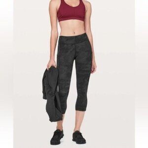 Lululemon Camo Athletic Speed Up Crop Leggings Soft Stretch Workout Athleisure